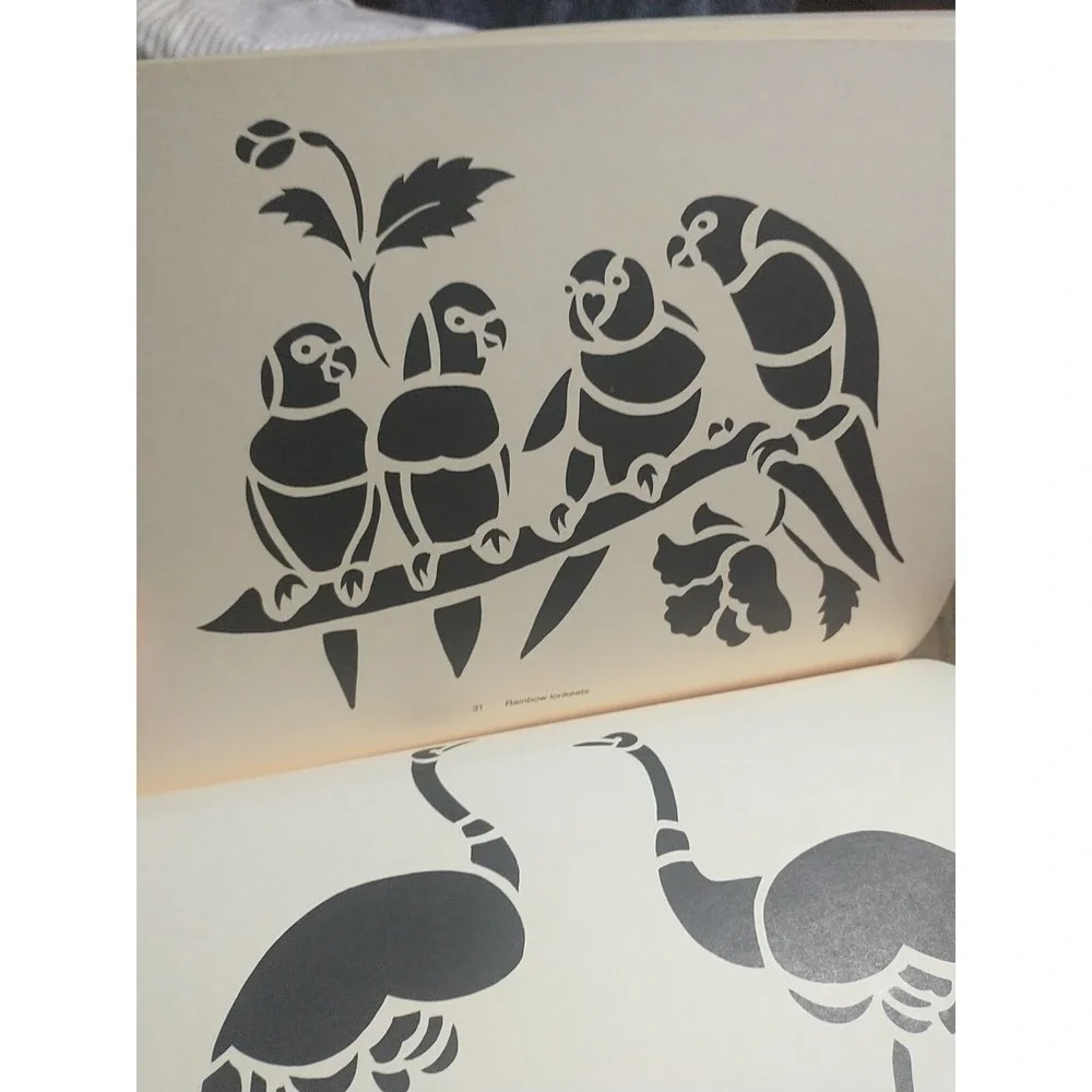 Vintage‎ Exotic Birds Cut and Use Stencils Celeste Plowden 53 Stencils NEW